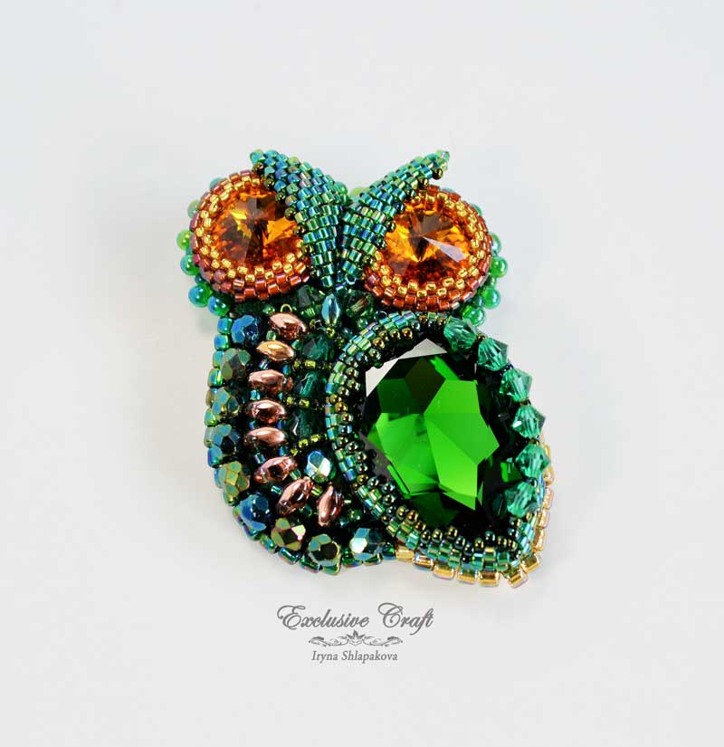 New handcrafted beaded Owl