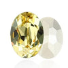 large oval crystal 20x30mm jonquil