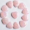 pink quartz heart cabochon 23 mm