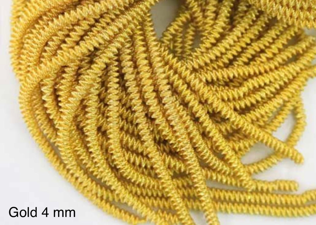 spiral gold wire 4 mm for gold work and jewelry making