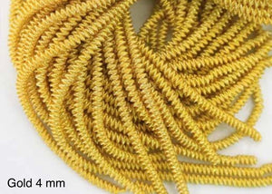 spiral gold wire 4 mm for gold work and jewelry making