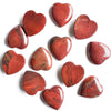 red brown heart cabochon 23 mm