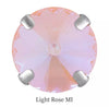 light rose rivoli 14 mm in settings