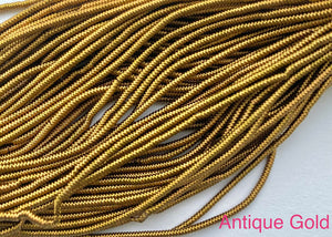 spiral smooth french wire antique gold