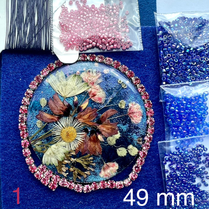 beading kit tutorial bead embroidery pendant 