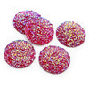 round 20 mm resin cabochon for jewelry making red