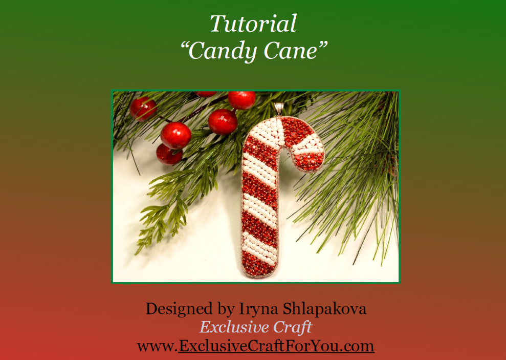 candy cane christmas ornament beading tutorial 
