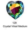 vitrail medium crystal heart 28 mm for jewelry making