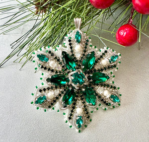 Kit + Beading Tutorial "Crystal Snowflake"