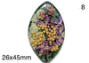 real dry flowers in resin cabochon for jewelry making