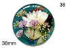 real dry flowers in resin cabochon for jewelry making
