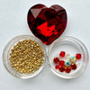 beading kit for 27mm crystal heart bezel siam