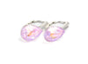 handmade lavender purple Swarovski sterling silver earrings