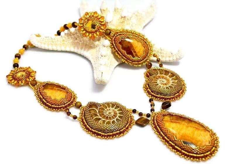 Necklace "Golden Goddess"