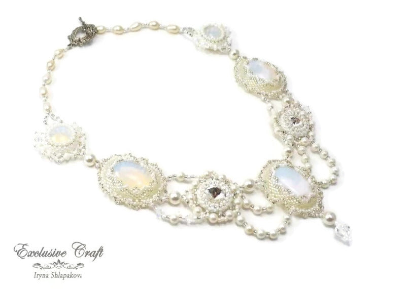 handcrafted beaded necklace bridal