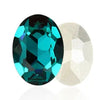 large oval crystal 20x30mm blue zircon
