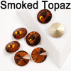 smoked topaz  rivoli 12 mm