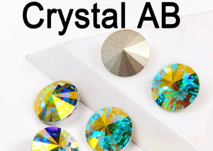 crystal ab  rivoli 12 mm
