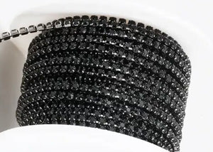 Rhinestone cup chain 2 mm