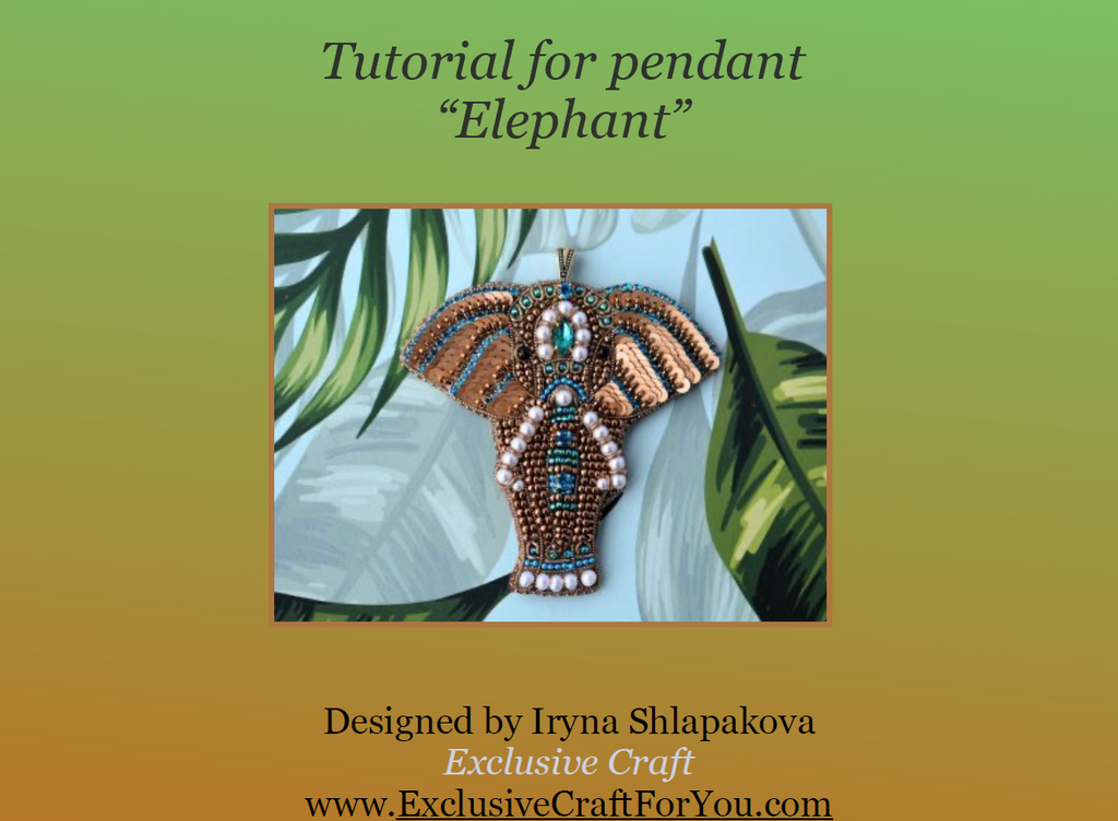 Beading tutorial "Elephant"