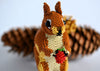  beaded squirrel figurine handmade