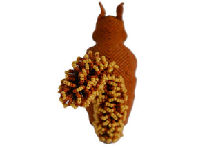 beaded squirrel figurine handmade