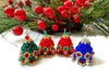 beaded bell christmas ornament