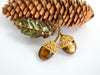 bead embroidered acorn brooch beading kit with PDF tutorial 