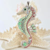 bead embroidered silver seahorse beading kit with tutorial