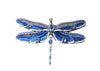 Decorative blue dragonfly with gemstones