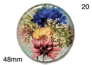 real dry flowers in resin cabochon for jewelry making