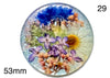 real dry flowers in resin cabochon for jewelry making