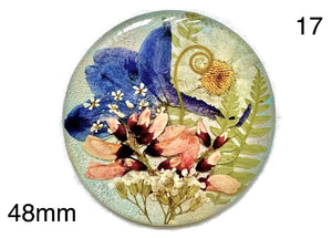 real dry flowers in resin cabochon for jewelry making