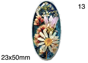 real dry flowers in resin cabochon for jewelry making