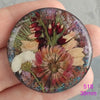 real dry flowers in resin cabochons for jewelry making