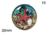 starfish in resin cabochon for jewelry making