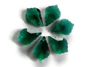 emerald maple leaf crystal pendant or jewelry making