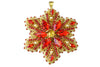 Crystal snowflake Christmas ornament or pendant beaded