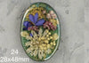 real dry flowers in resin cabochons for jewelry making