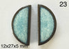 half round Japanese tile cabochons