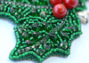 holly beaded christmas jewelry