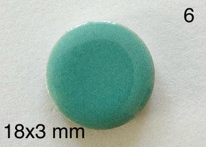 round Japanese tile cabochon