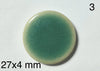 round Japanese tile cabochon