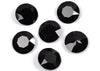 jet black large 27 mm round crystal