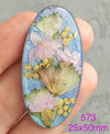 real dry flowers in resin cabochons for jewelry making