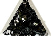 metallic black italian sequins 3 mm 9919