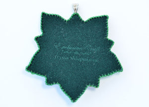 poinsettia Christmas ornament