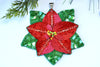 poinsettia Christmas ornament