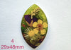 real dry flowers in resin cabochons for jewelry making