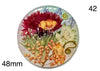 real dry flowers in resin cabochon for jewelry making